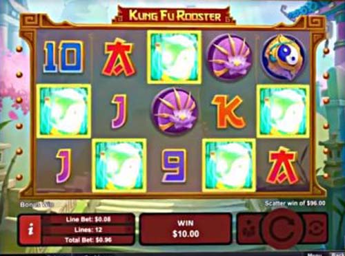kung fu rooster slot screen - Kung Fu Rooster Slot Review