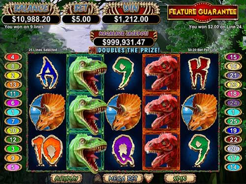 megasaur slot screen - Megasaur Slot Review