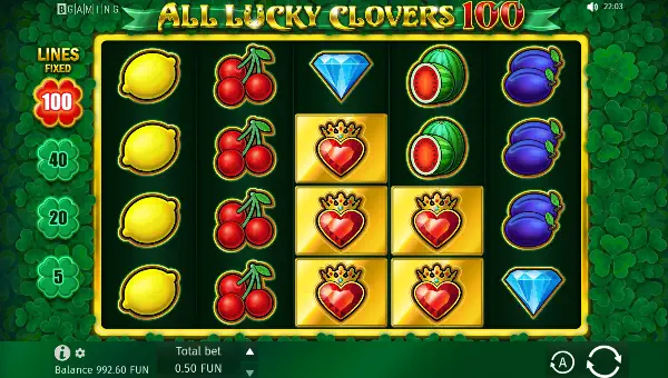 all lucky clovers slot base game - All Lucky Clovers Slot Review